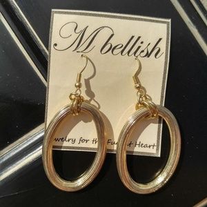 MBellish Gold Wire Hoop Earrings